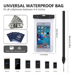 New Fashion Waterproof PVC Beach Bag With Arm Belt Protected Your Phone Floating