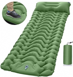 Factory Price Custom Size Folding Single Inflatable Camping Mat Self-inflating Air Mattress Bed