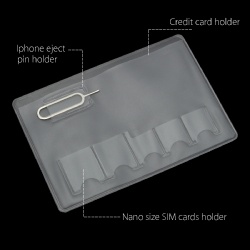 Universal Popular Regular sim card slot holder, micro and nano SIM memory card storage bag